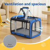 DS NA i.Pet Carrier Bag Foldable Dog Cat Durable Crate  Portable Car Kennel Blue