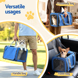 DS NA i.Pet Carrier Bag Foldable Dog Cat Durable Crate  Portable Car Kennel Blue