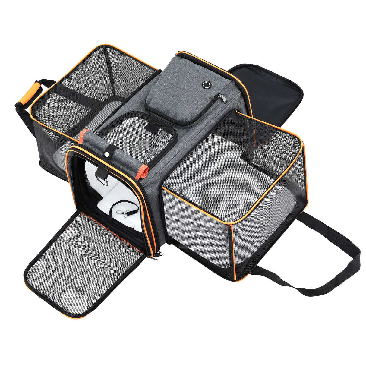 DS NA i.Pet Pet Carrier Bag Foldable Expandable Dog Cat Portable Car Kennel