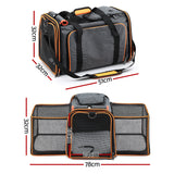 DS NA i.Pet Pet Carrier Bag Foldable Expandable Dog Cat Portable Car Kennel