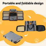 DS NA i.Pet Pet Carrier Bag Foldable Expandable Dog Cat Portable Car Kennel