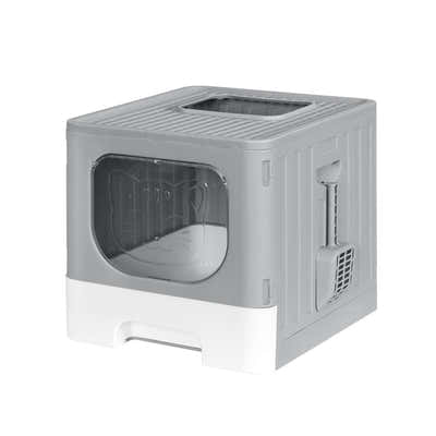 i.Pet Cat Litter Box Large Tray Kitty Toilet Enclosed Hooded Foldable Cat Litter