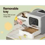 i.Pet Cat Litter Box Large Tray Kitty Toilet Enclosed Hooded Foldable Cat Litter