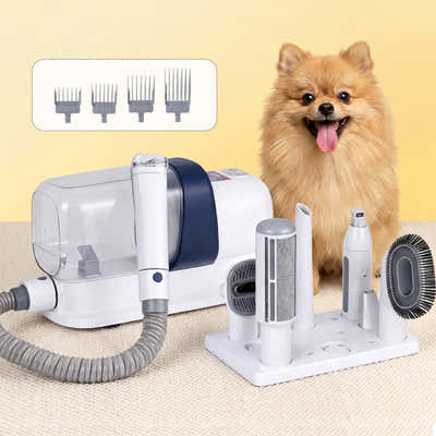 DS NA i.Pet Pet Grooming Kit – Vacuum Dog & Cat Hair Dryer, Clipper & Brush Set