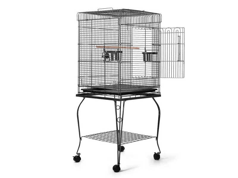 Iron Bird Cage with Pan Roof - 128cm