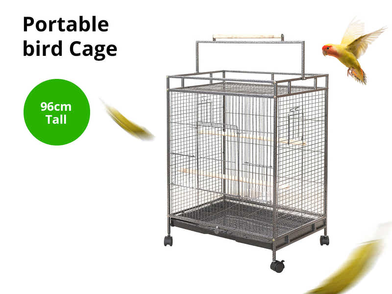 Portable Iron Bird Cage - 96 cm