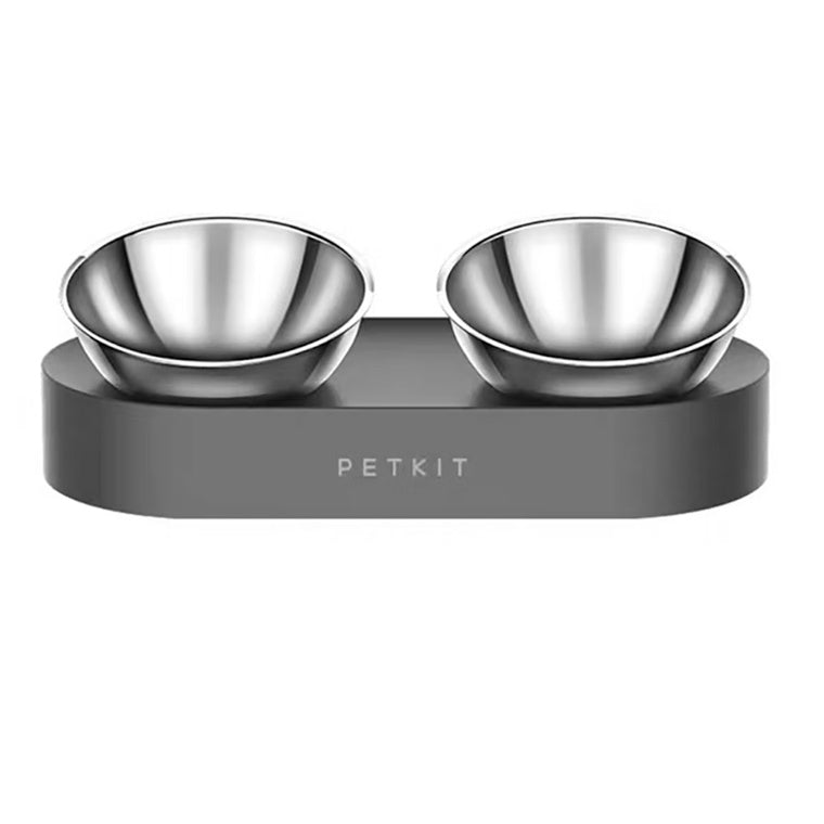 DS PB Petkit Fresh Nano Adjustable Double Cat/Dog/Pet Feeding Bowl Set Stainles