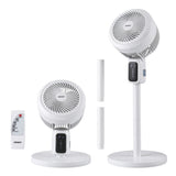 Pedestal Fan W/ Remote 3 Speed 12H Timer Height Adjustable Cooling Fan