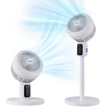 Pedestal Fan W/ Remote 3 Speed 12H Timer Height Adjustable Cooling Fan