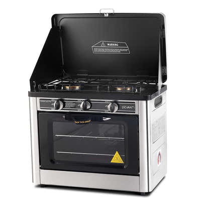 Portable Gas Oven LPG Silver