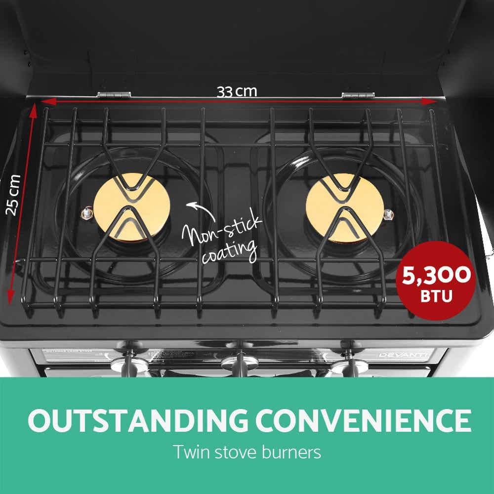 Portable Gas Oven LPG Silver