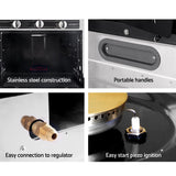 Portable Gas Oven LPG Silver