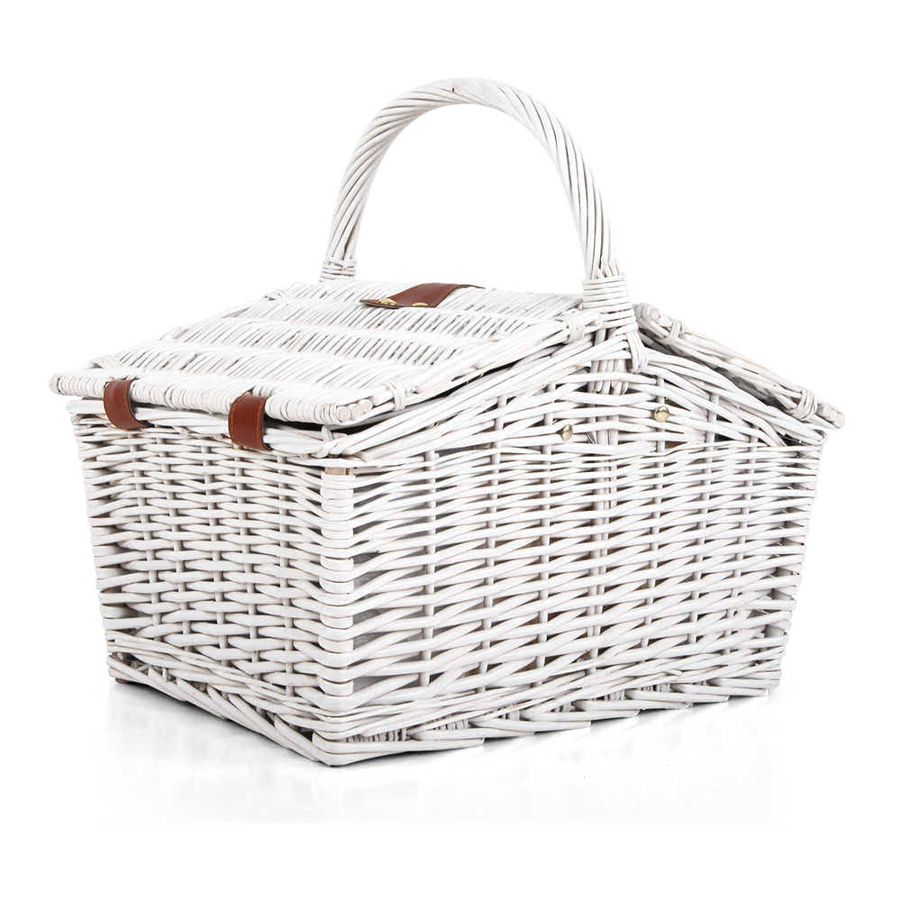 DS NA Alfresco 2 Person Picnic Basket Vintage Baskets Outdoor Insulated Blanket