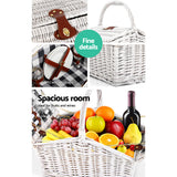 DS NA Alfresco 2 Person Picnic Basket Vintage Baskets Outdoor Insulated Blanket