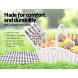 DS NA Alfresco 2 Person Picnic Basket Vintage Baskets Outdoor Insulated Blanket