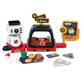 DS NA Keezi Kids Toy Coffee Shop,Coffee Maker Machine Play Money Tea Party Set