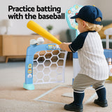 DS NA Keezi Kids Basketball Hoop Stand Bowling Baseball Golf Game Toys Set Blue