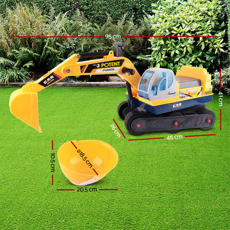 DS NA Keezi Ride On Car Toys Kids Excavator Digger Sandpit Bulldozer Car