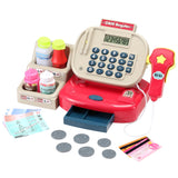 DS NA Kids Cash Register Calculator Pretend Play Shops Money Checkout Toys Set