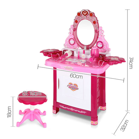 DS NA Keezi 30 Piece Kids Dressing Table Set - Pink