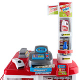 DS NA Keezi 24 Piece Kids Super Market Toy Set - Red & White