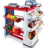 DS NA Keezi 24 Piece Kids Super Market Toy Set - Red & White
