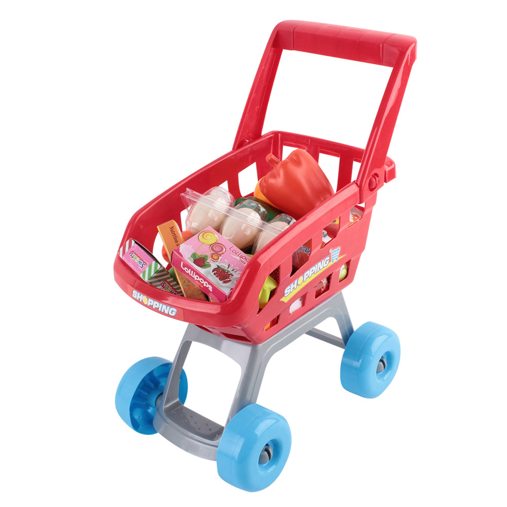 DS NA Keezi 24 Piece Kids Super Market Toy Set - Red & White