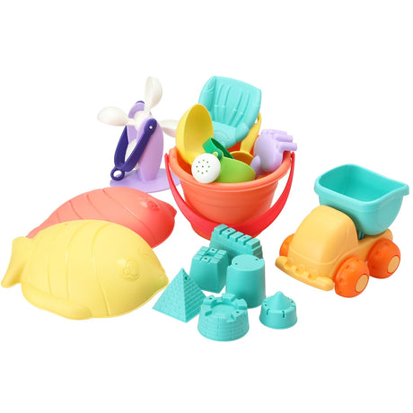 DS NA Kids Water Table Tool Kit Sand Truck Windmill Bucket Shovel Sandpit Toys