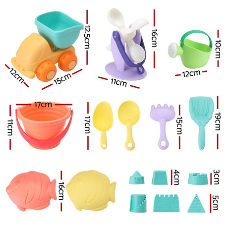DS NA Kids Water Table Tool Kit Sand Truck Windmill Bucket Shovel Sandpit Toys