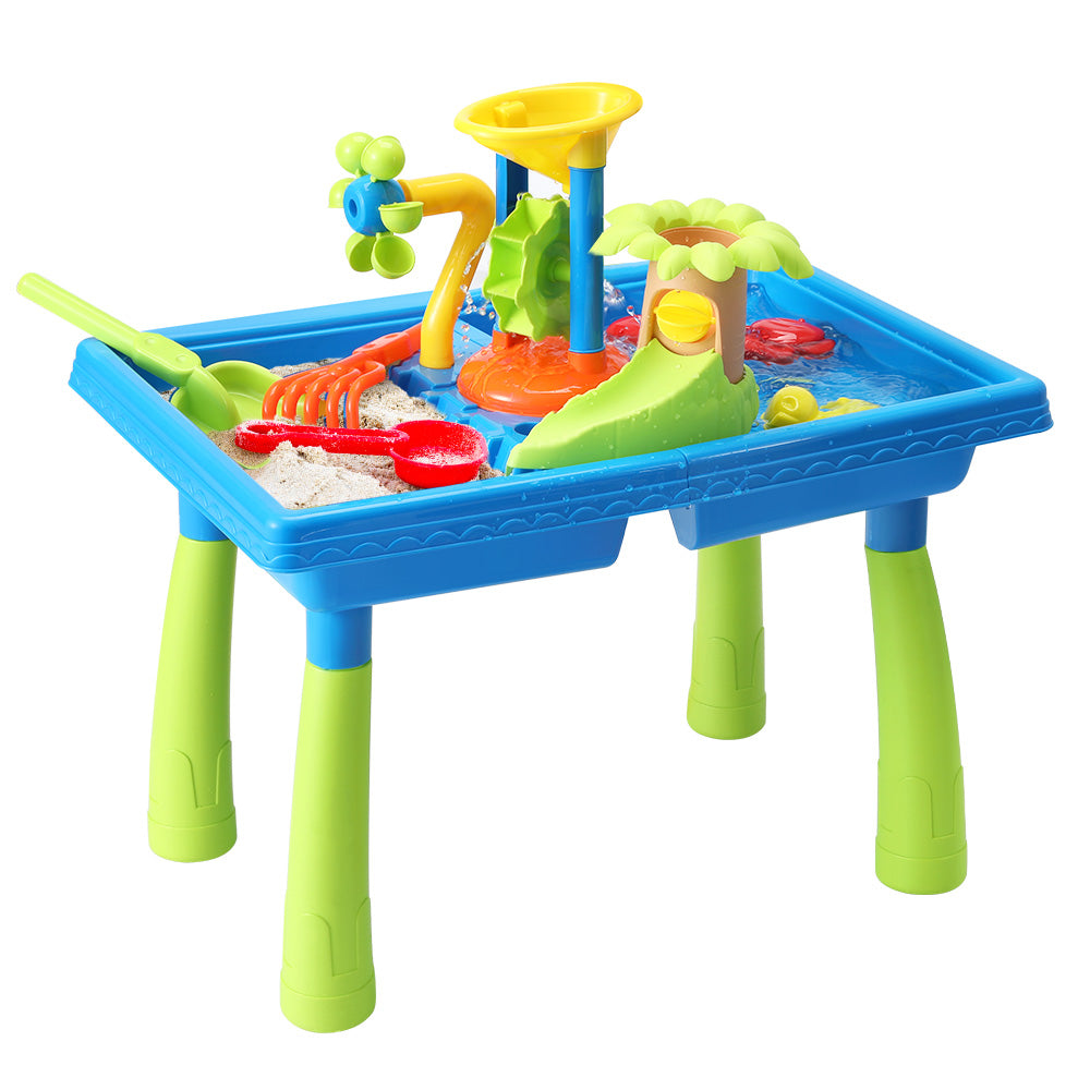 DS NA Kids Sand and Water Table Windmill Shovel Outdoor Sandpit Toys Beach Play