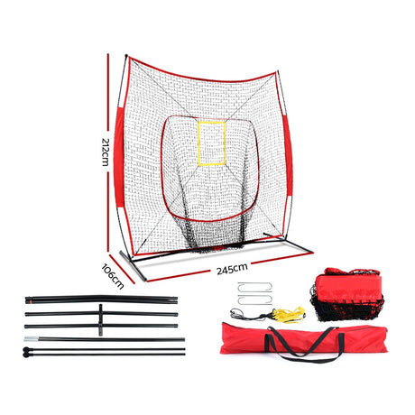 Everfit 7ft Baseball Net Pitching Kit with Stand Softball Training Aid Spo