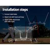 Everfit 7ft Baseball Net Pitching Kit with Stand Softball Training Aid Spo