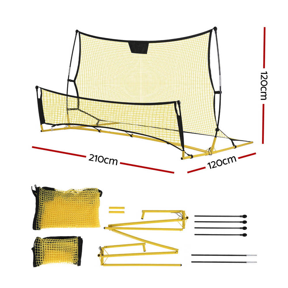 DS NA Everfit 2.1m Football Soccer Net Portable Goal Net Sports Training Yellow
