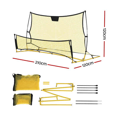DS NA Everfit 2.1m Football Soccer Net Portable Goal Net Sports Training Yellow
