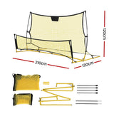 DS NA Everfit 2.1m Football Soccer Net Portable Goal Net Sports Training Yellow