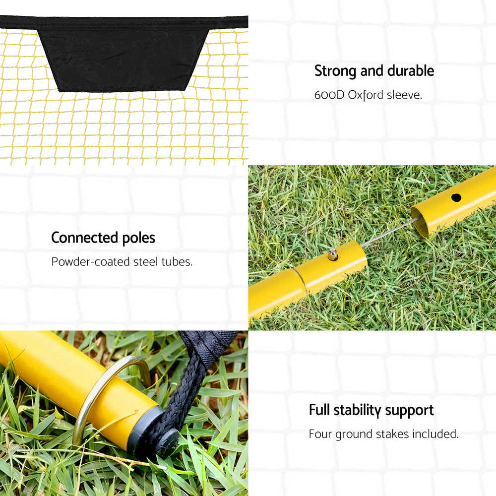 DS NA Everfit 2.1m Football Soccer Net Portable Goal Net Sports Training Yellow