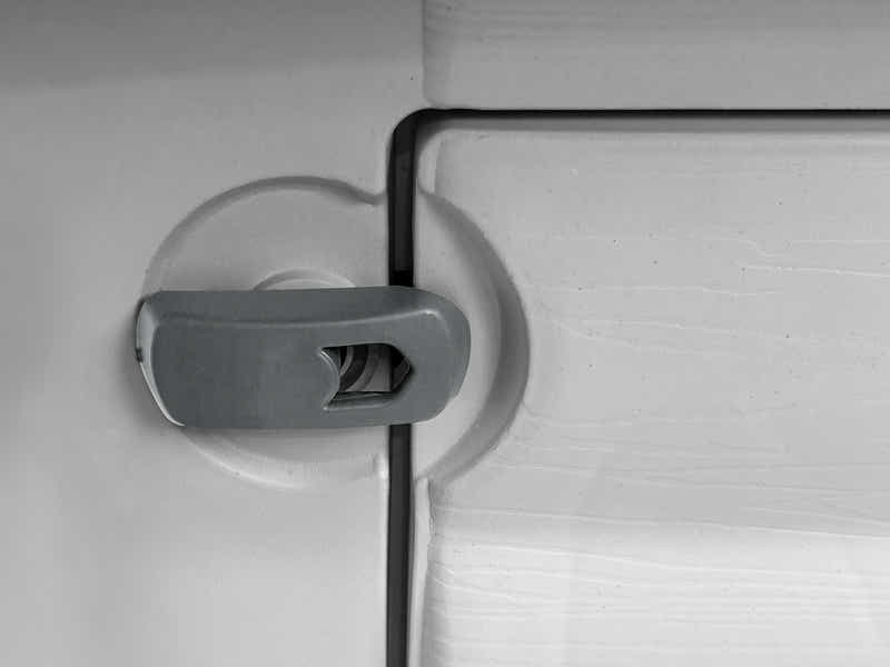 Plastic Dog House with Side Door - Grey