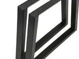 Trapezoid Metal Table Legs Large - Set of 2