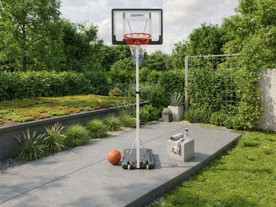 Adjustable Portable Basketball Stand Hoop - 2.61 m