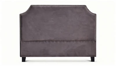 Malvern Velvet Headboard Dark Grey - Double