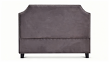 Malvern Velvet Headboard Dark Grey - Double