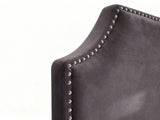 Malvern Velvet Headboard Dark Grey - Double