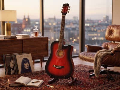 38'' Acoustic Guitar - Red