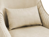 Velvet Swivel Accent Chair - Beige