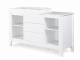 Wooden Nursery Change Table - White