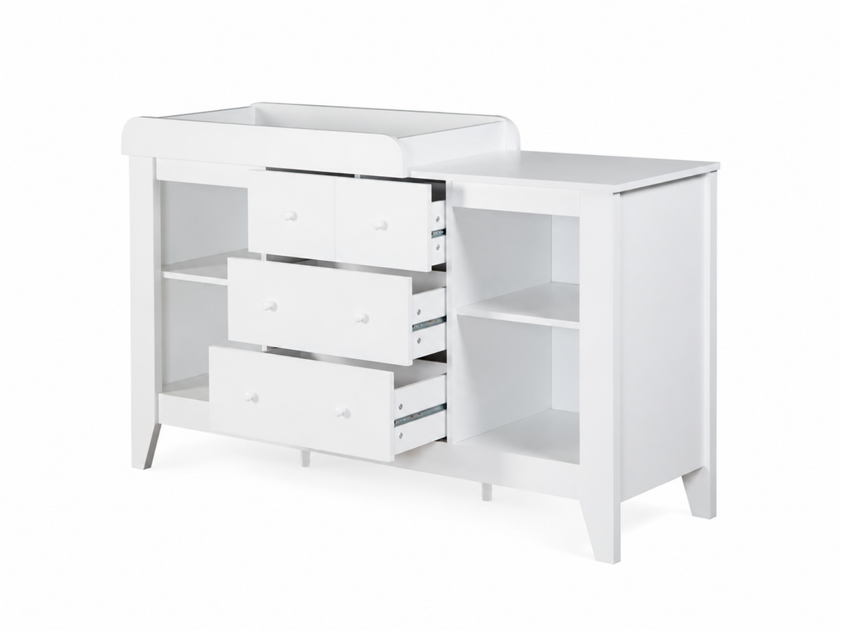 Wooden Nursery Change Table - White