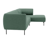 Judith Sectional Sofa with Right Chaise Linen - Green