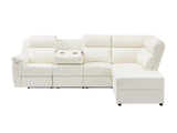 Ronae Corner Recliner Sofa PU - Beige