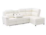 Ronae Corner Recliner Sofa PU - Beige
