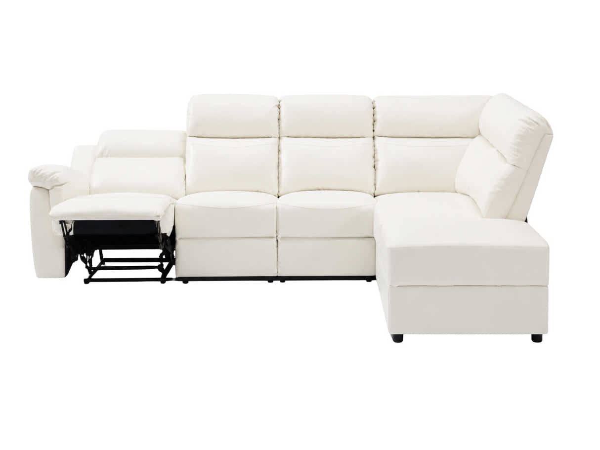 Ronae Corner Recliner Sofa PU - Beige